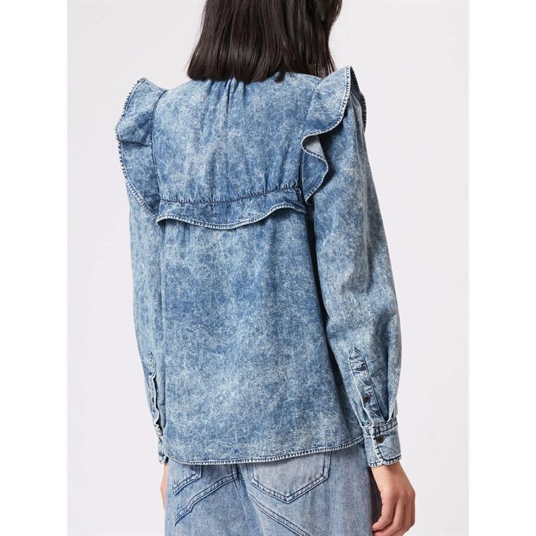 Isabel Marant Etoile IDETY skjorte, Denim Blue